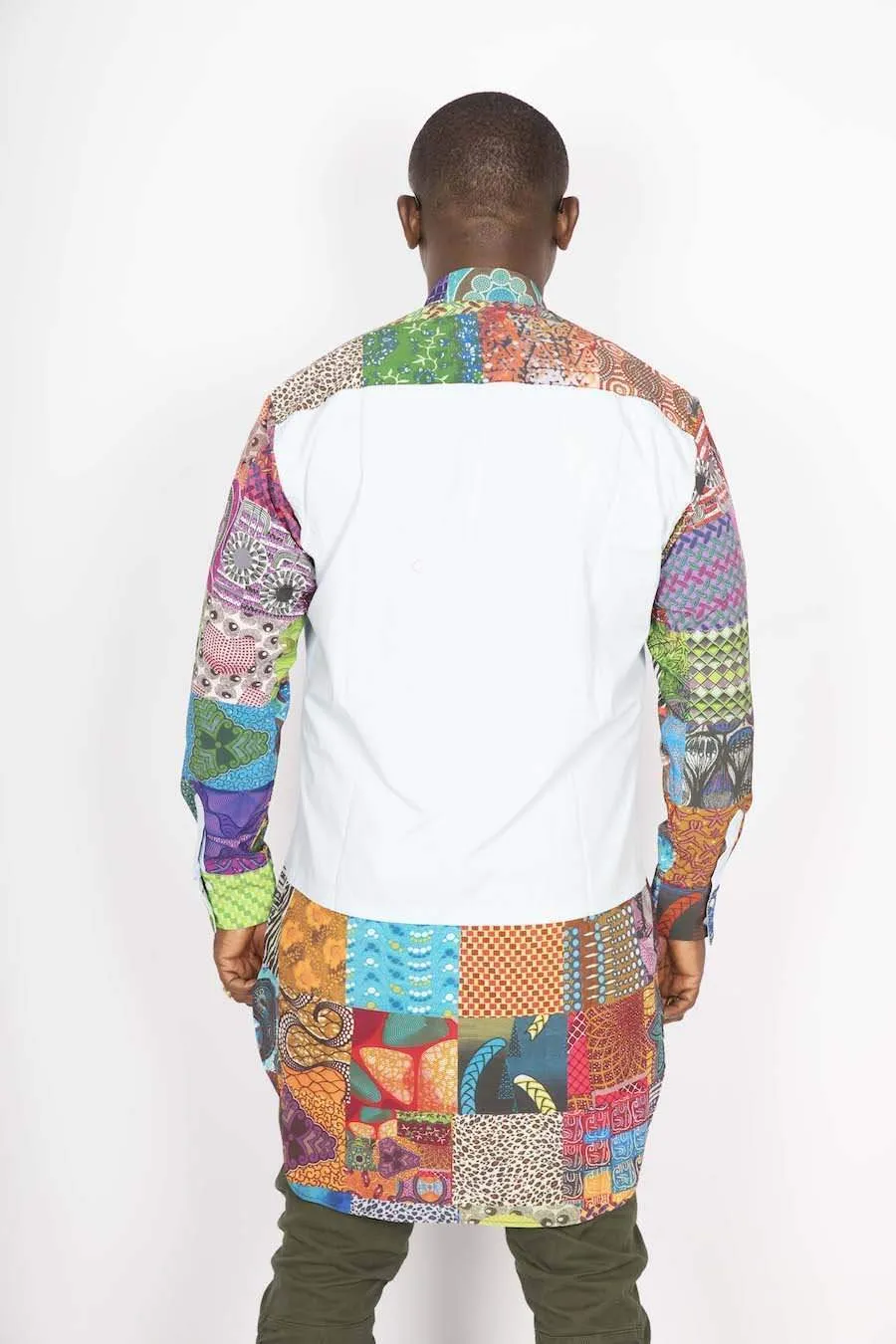 African Patched Long Shirt