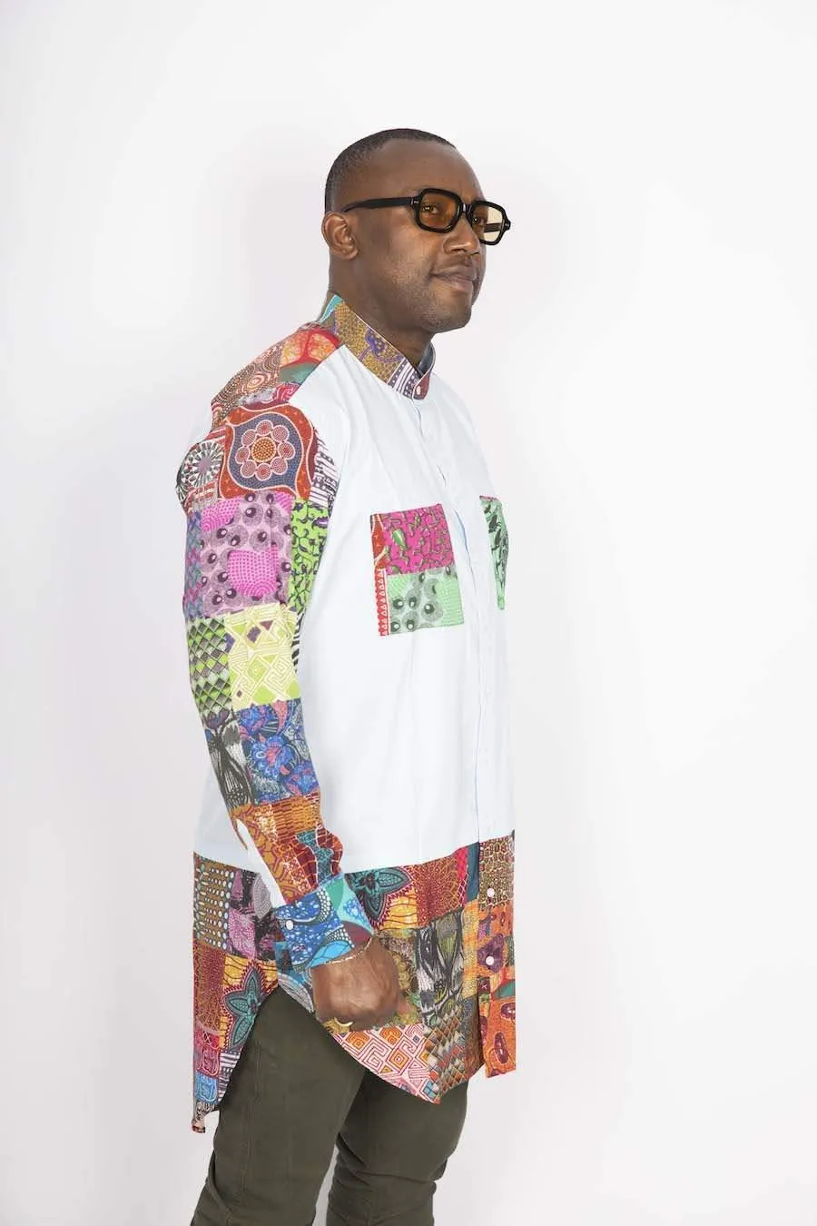 African Patched Long Shirt