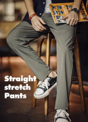 American Retro Four-Way Stretch Twill Multi-Pocket Men's Trousers