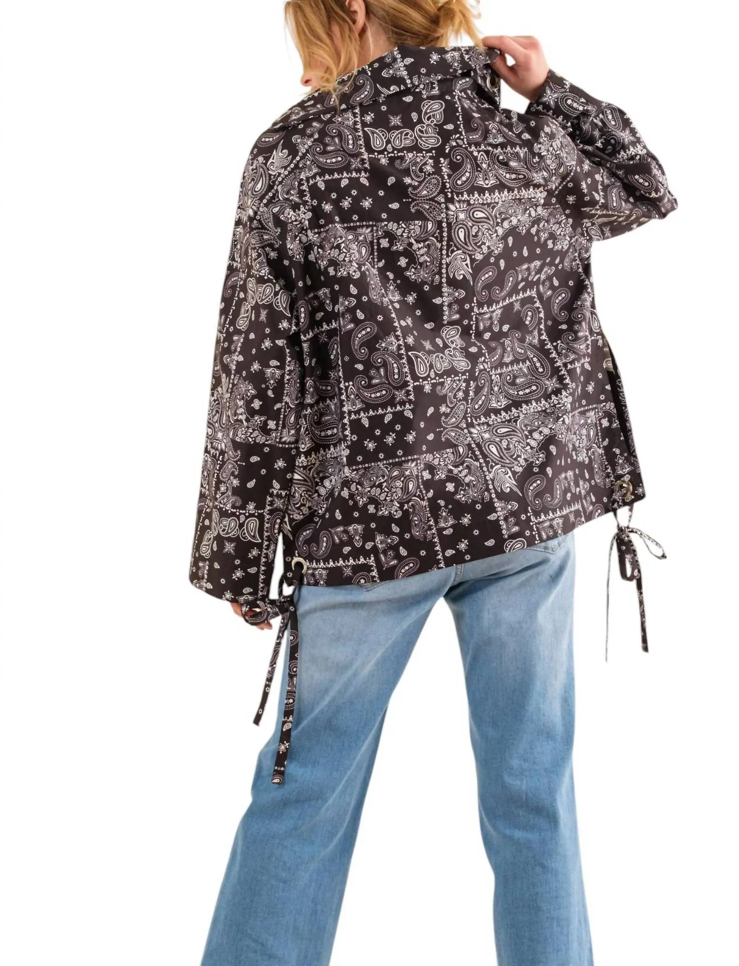 And The Why - Say We Can Bandana Print Windbreaker Jacket