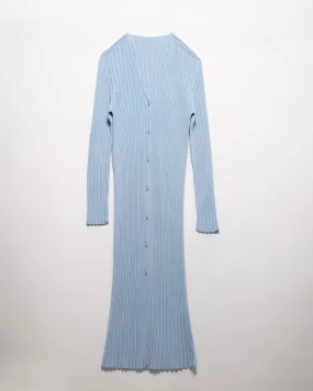 Cardigan lungo in cotone pregiato