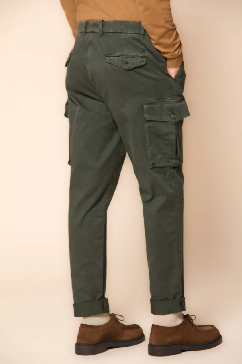 Cargo 22 pantalone cargo uomo con trama resca relaxed fit