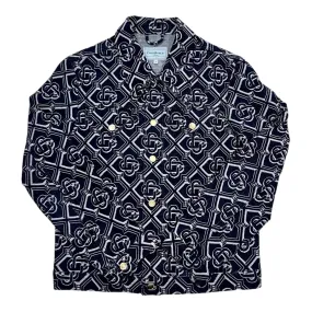 Casablanca Grand Prix Monogram Denim Jacket Blue Pre-Owned