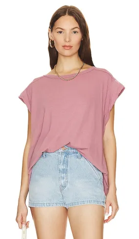Free People Naomi Tee in Rose