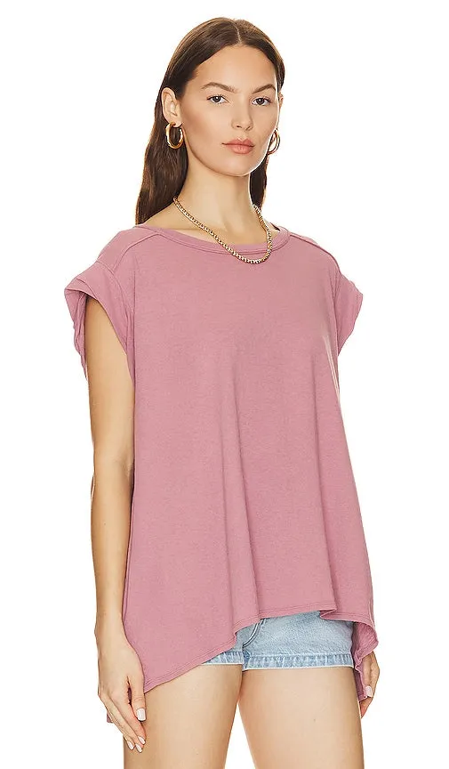 Free People Naomi Tee in Rose