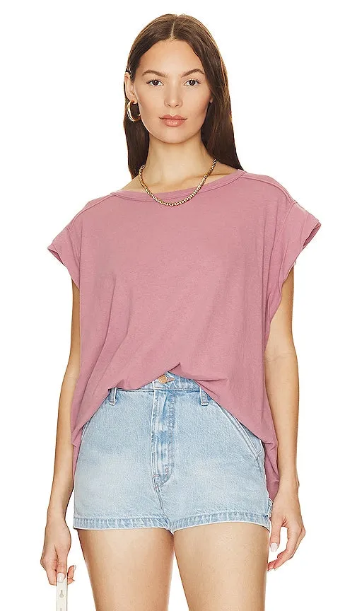 Free People Naomi Tee in Rose