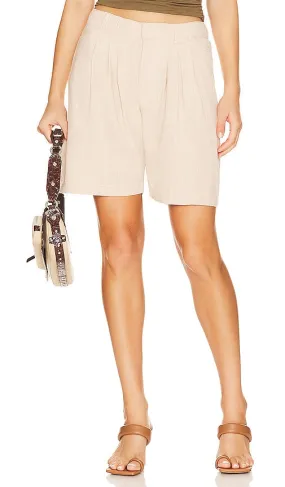 Free People Say So Trouser Short in Tan