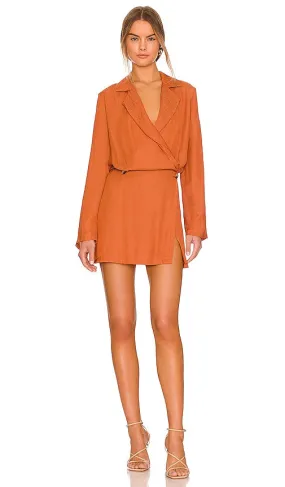 Free People Simone Dress in Burnt Orange
