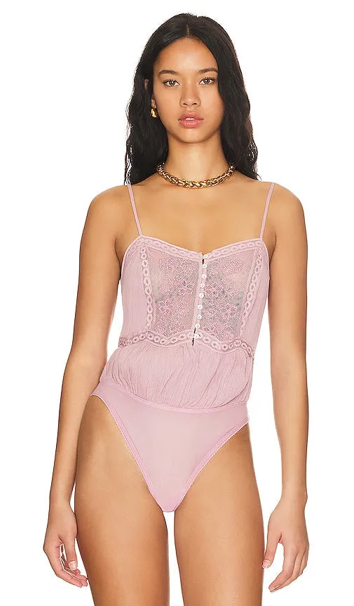 Free People Still the One Bodysuit in Mauve