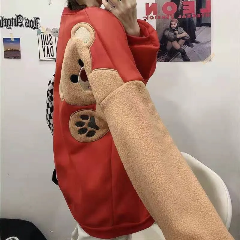 Harajuku Cute Bear Hoodies