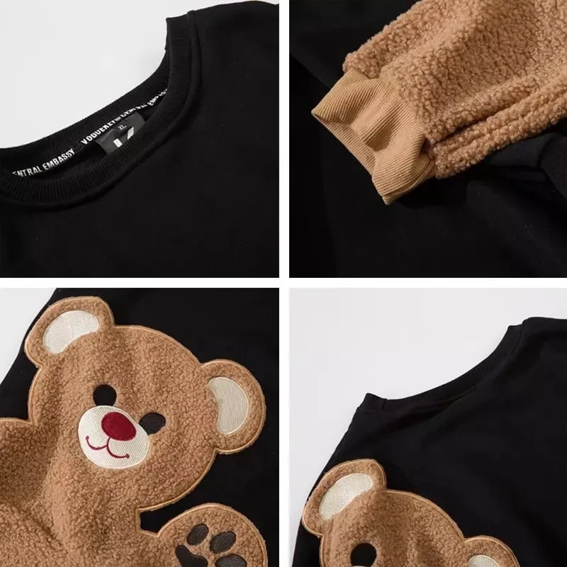 Harajuku Cute Bear Hoodies