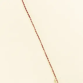 Ivory-Red 12 oz. Cotton Japanese Selvedge Denim Fabric