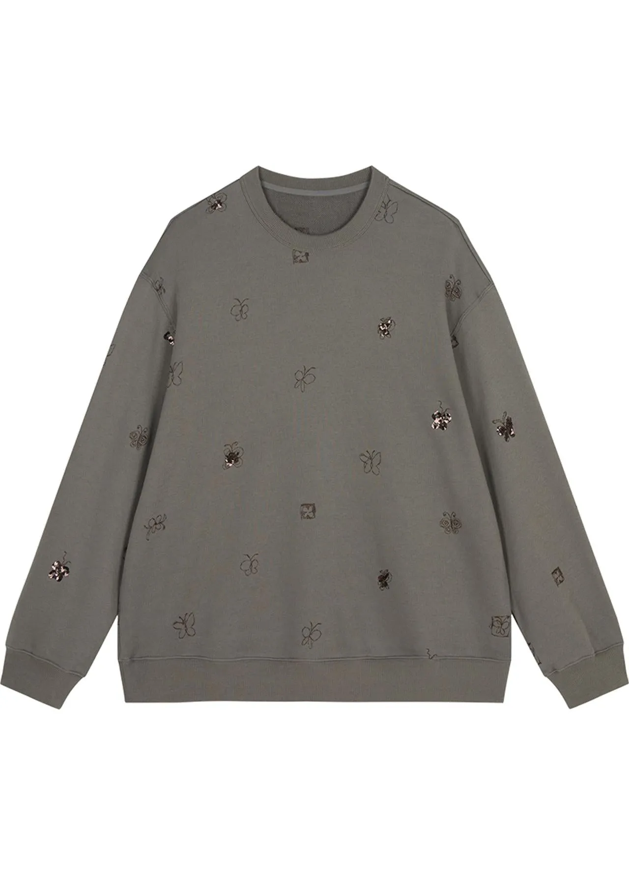 JNBY butterfly embellished sweatshirt
