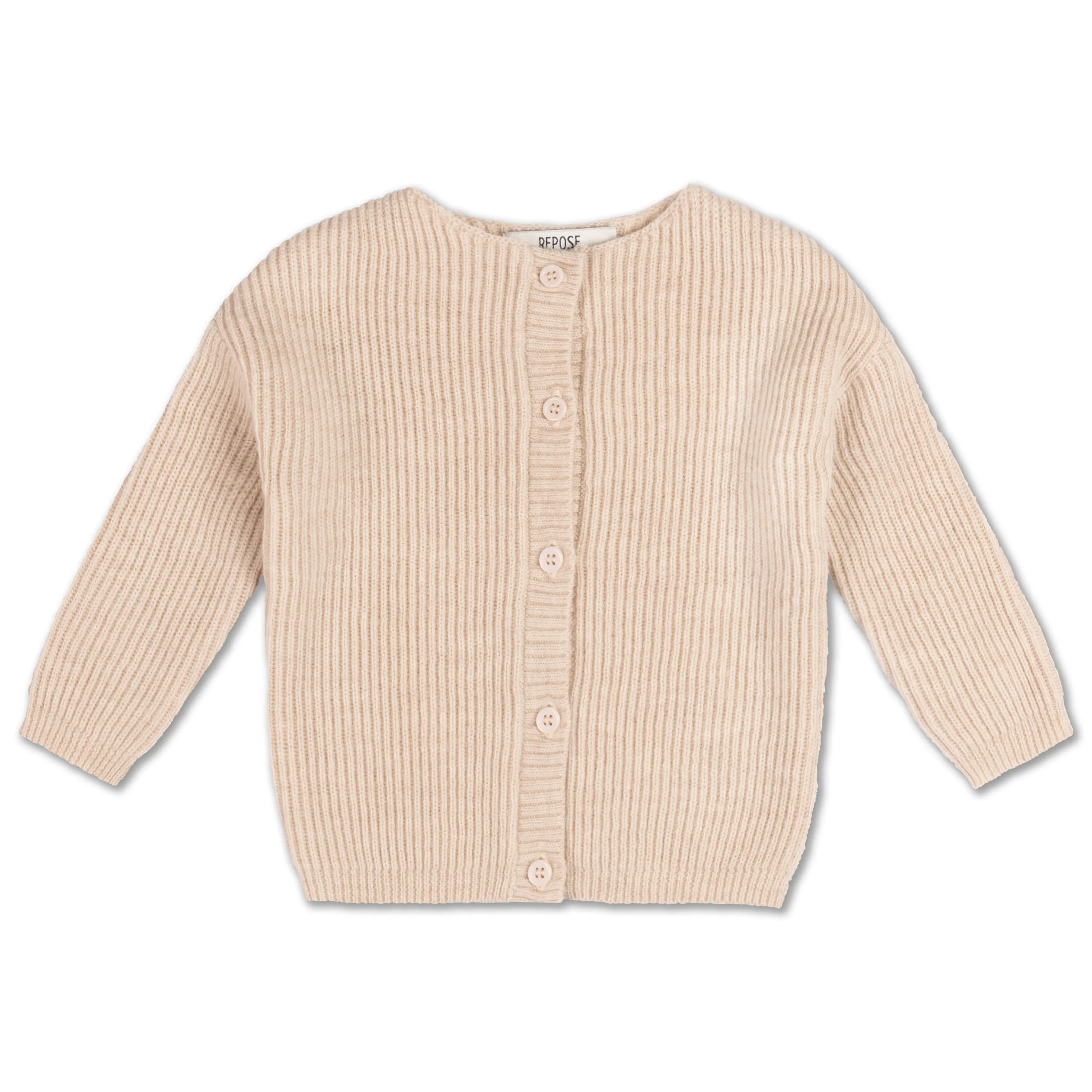 knit cardigan - soft white
