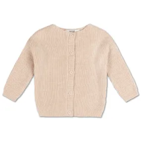knit cardigan - soft white