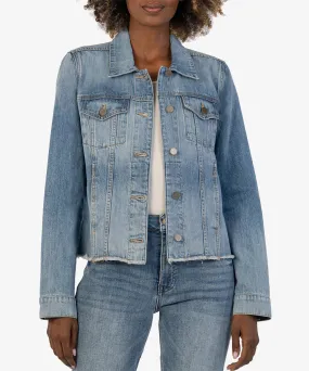 KUT1280 Julia Crop Jacket W/ Drop Shoulder