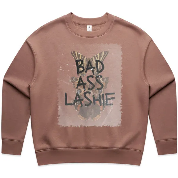 Lash Sisterhood  - Relaxed Bad Ass Lashie Crew Sweater