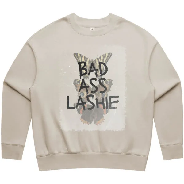 Lash Sisterhood  - Relaxed Bad Ass Lashie Crew Sweater