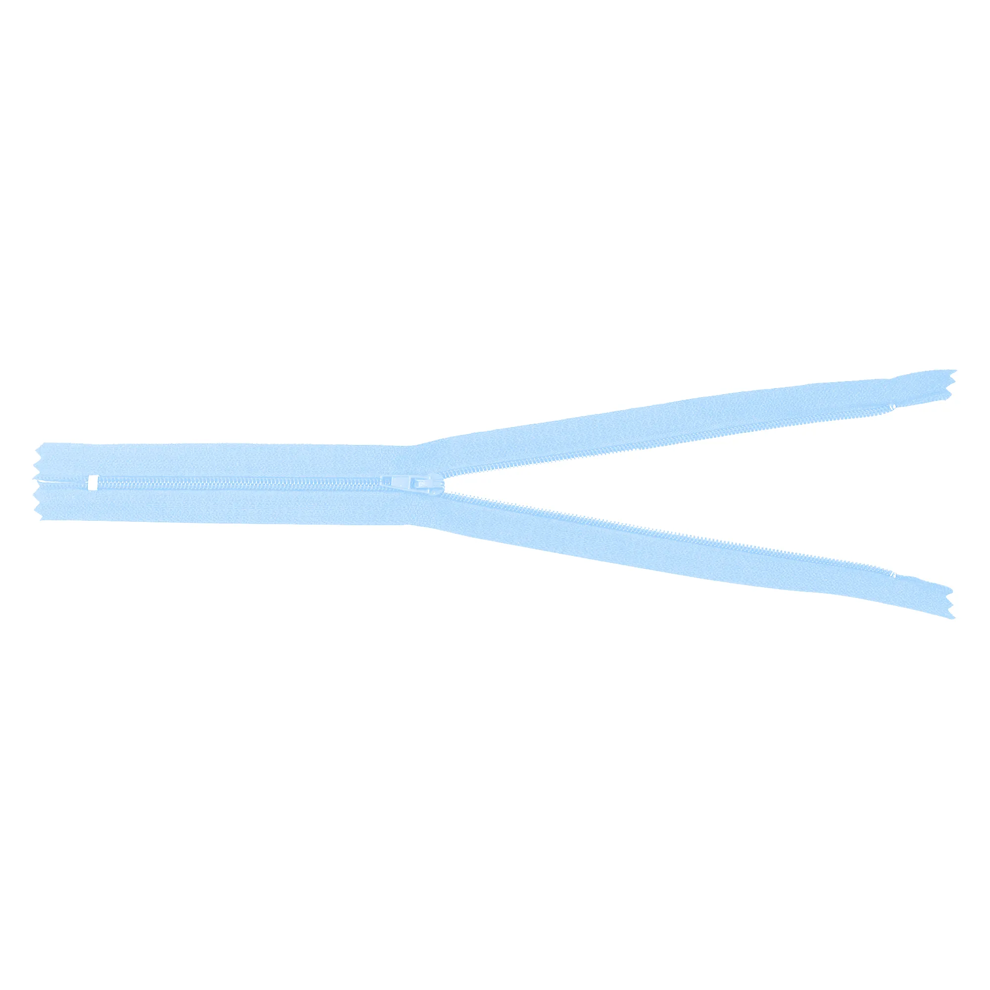 Mandala Crafts Light Blue Nylon Zippers for Sewing Light Blue Zipper in Bulk - Light Blue Sewing Zippers for Tailor Zipper Replacement