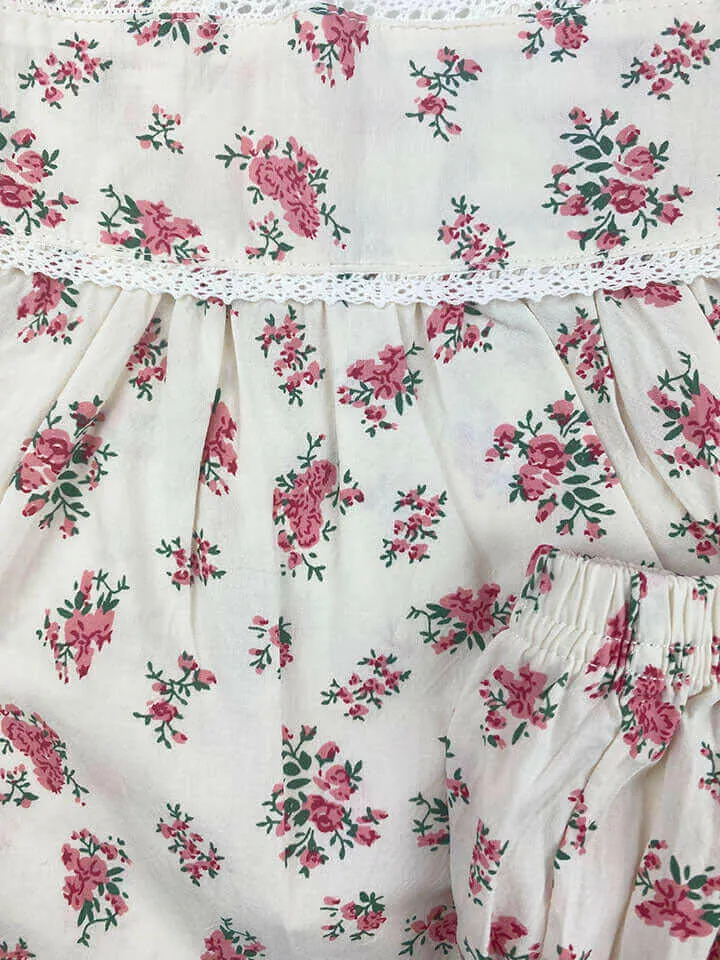 nora 2 pc set || red floral