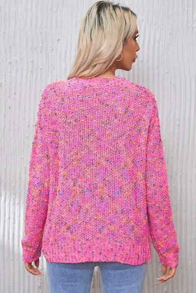 Party Pop V -Neck Confetti Sweater