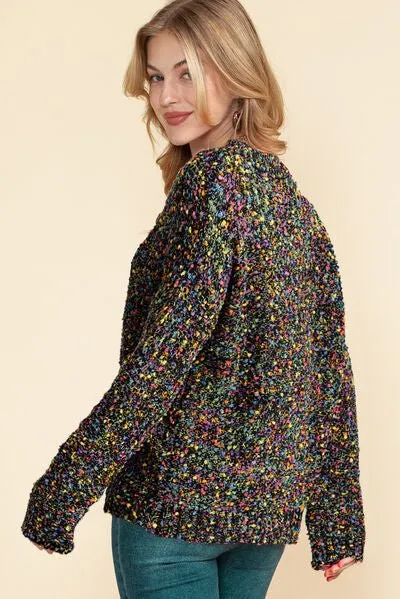Party Pop V -Neck Confetti Sweater