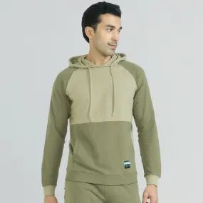 Quest French Terry Cotton Hoodies Tea White