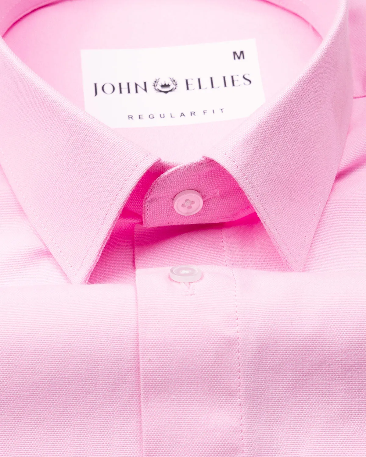 Renato Privilege Arrosa Pink Plain Oxford Cotton Shirt