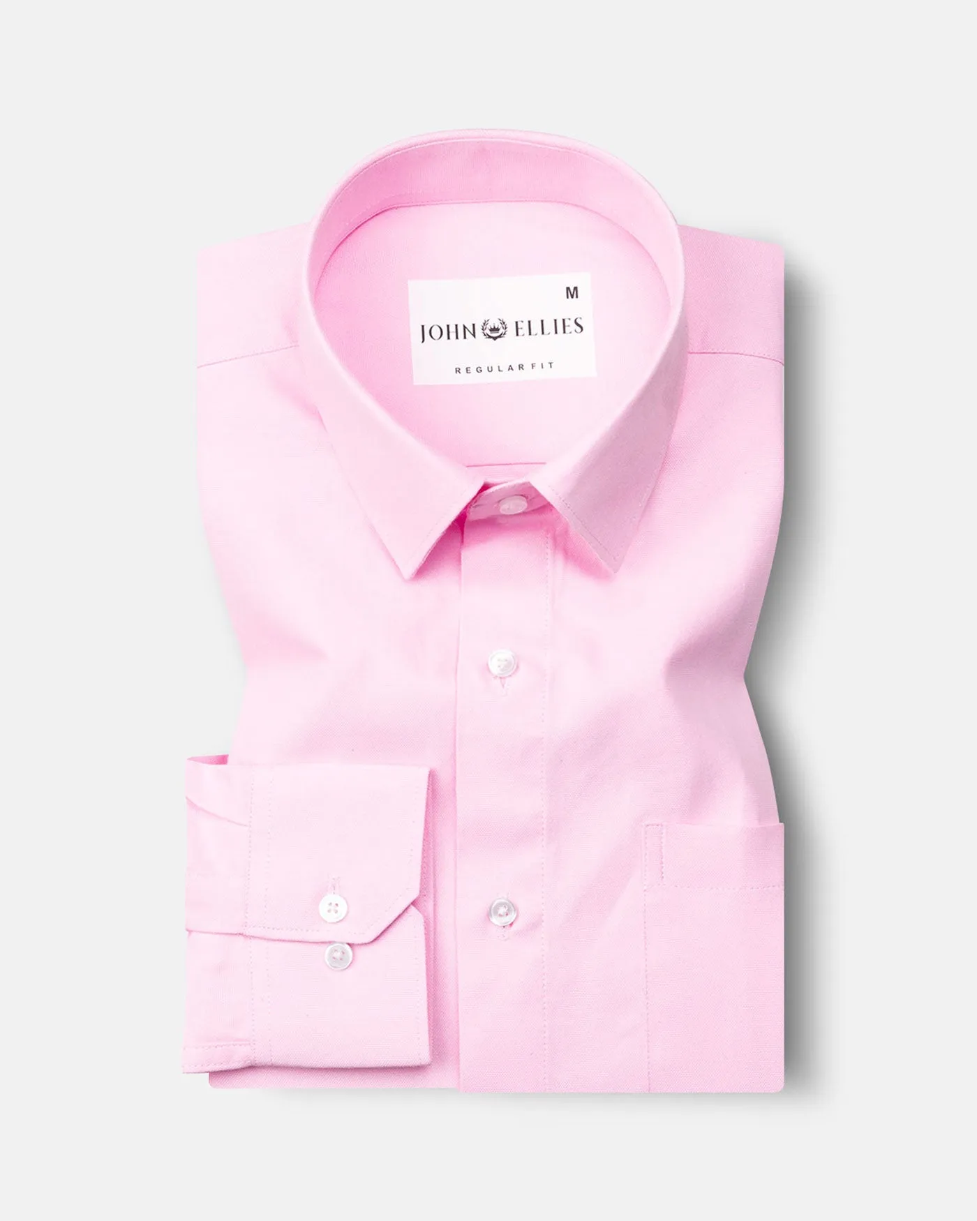 Renato Privilege Arrosa Pink Plain Oxford Cotton Shirt