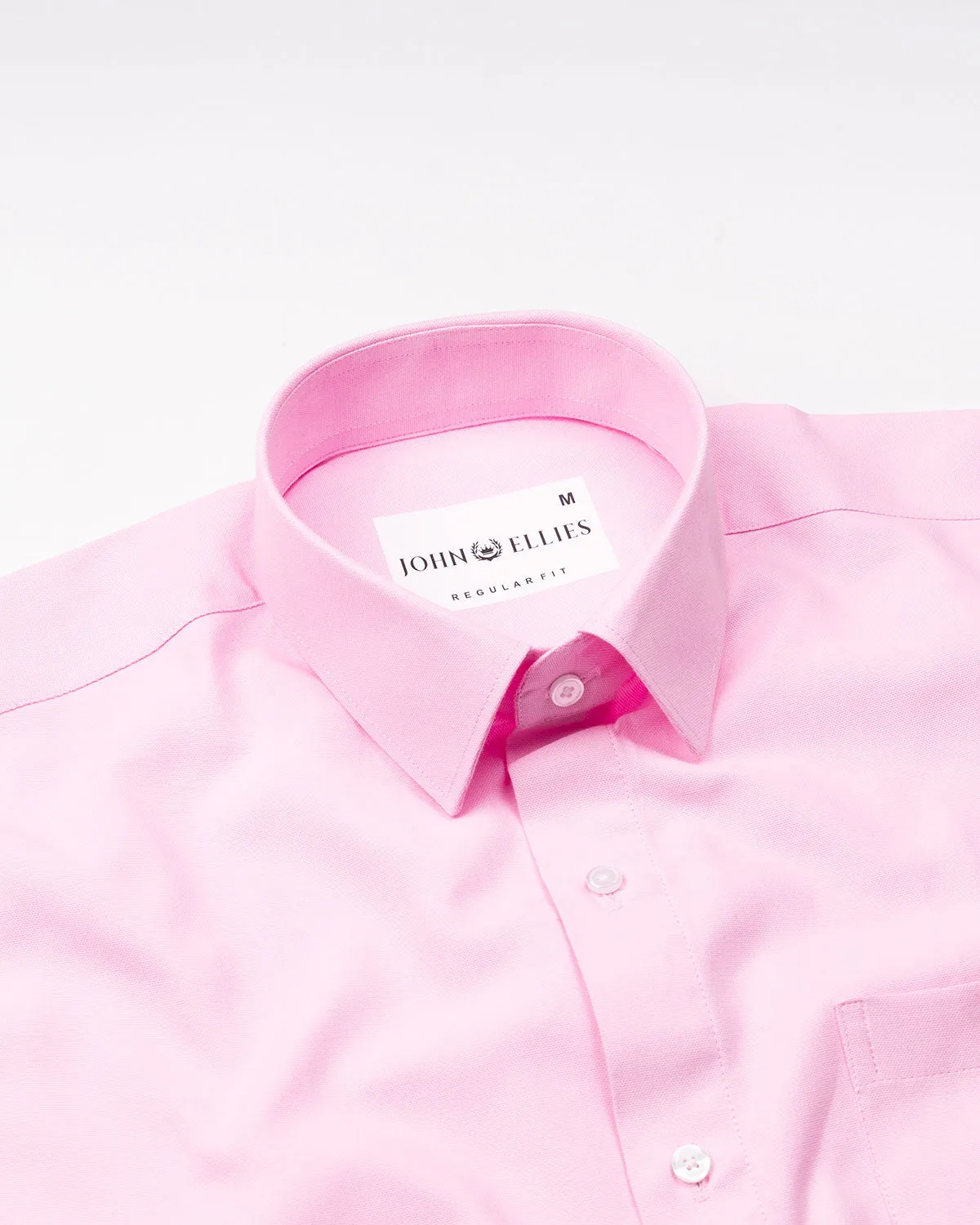 Renato Privilege Arrosa Pink Plain Oxford Cotton Shirt