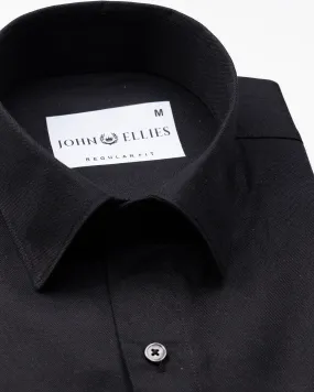 Renato Privilege Black Plain Oxford Cotton Shirt