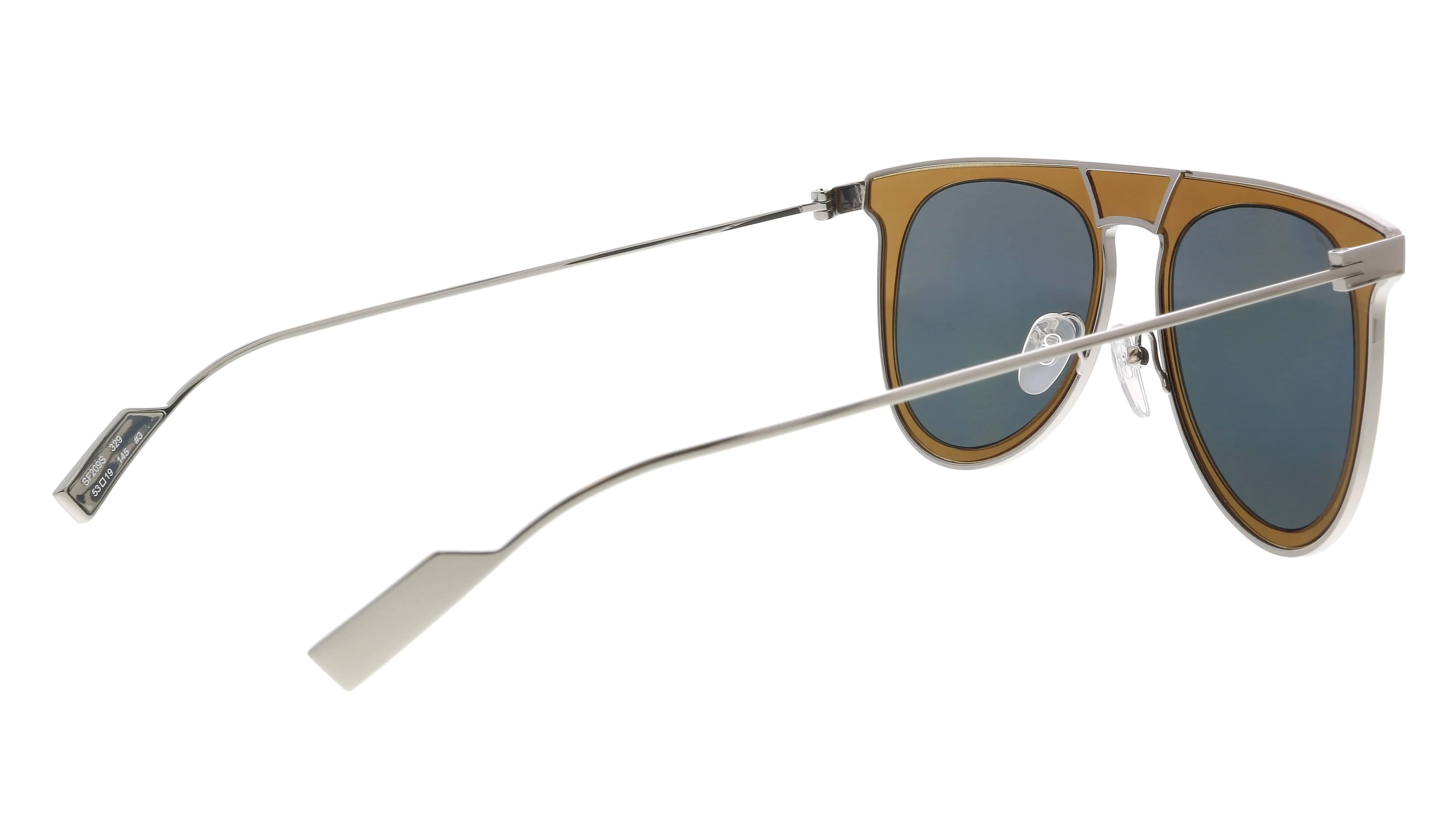 Salvatore Ferragamo SF209S 329 Olive Green Aviator Sunglasses