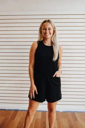 Soft Knit Pockets Comfy Romper