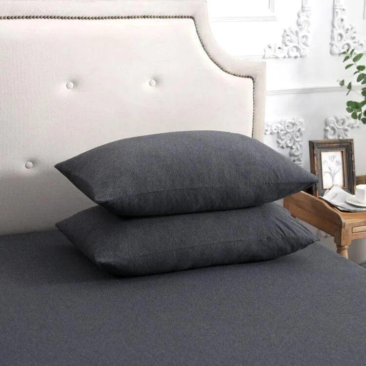 T-shirt Cotton Jersey Knit Pillowshams (Set of 2)