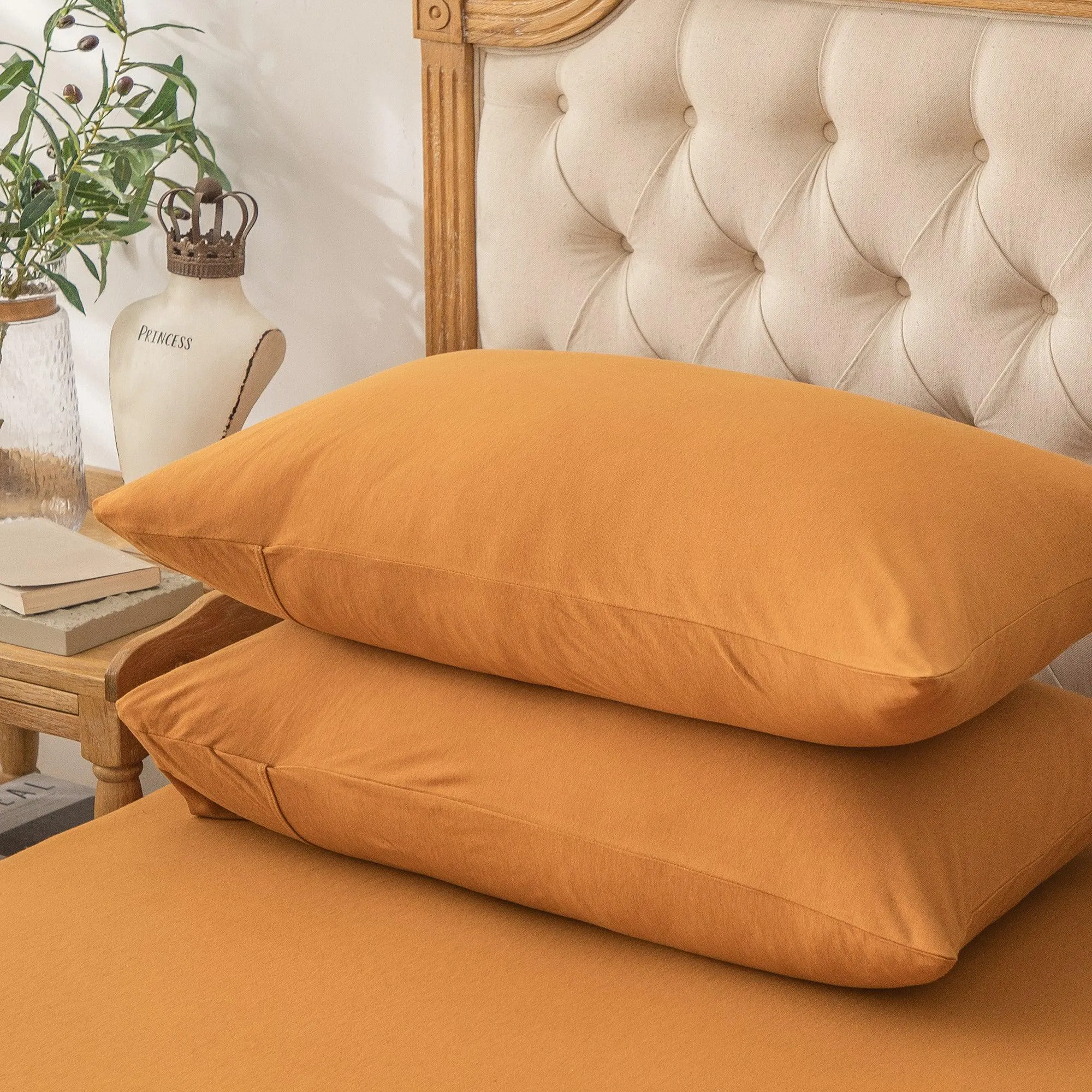 T-shirt Cotton Jersey Knit Pillowshams (Set of 2)