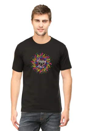 Unisex Half Sleeves T-Shirt - Happy Holi 1