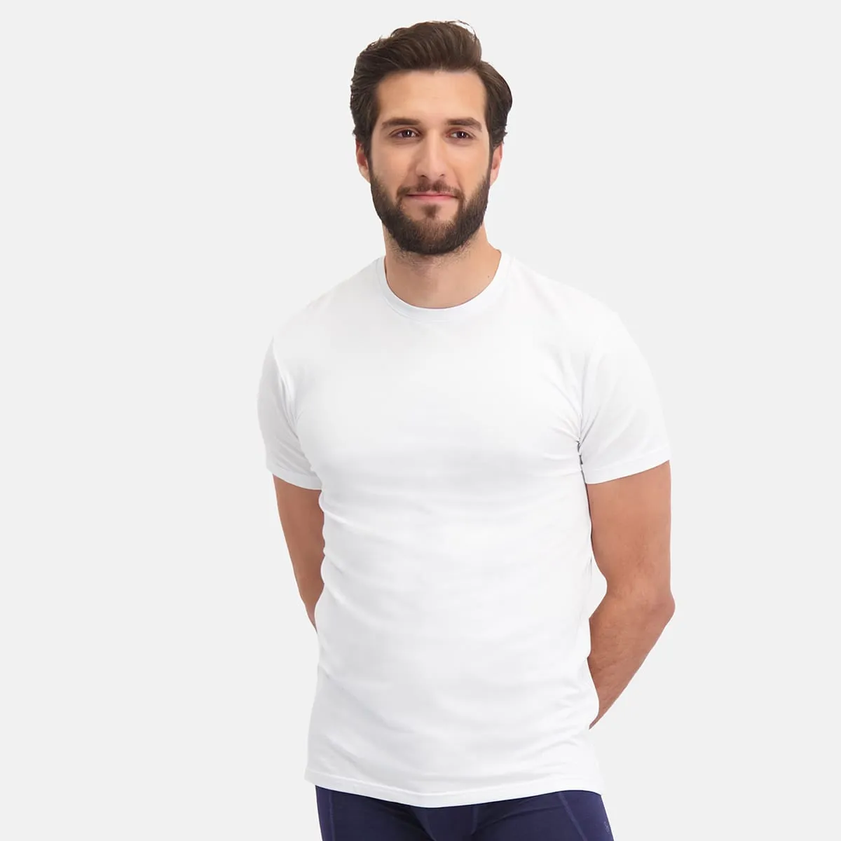 Voordeelbundel: T-Shirts Ruben ronde hals (4-pack) – Wit