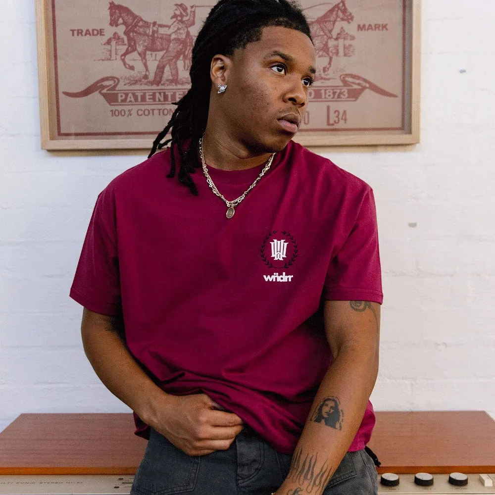 WNDRR Emperor Box Fit Tee - Blood Red