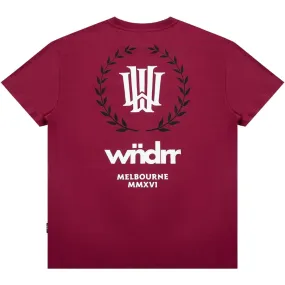 WNDRR Emperor Box Fit Tee - Blood Red