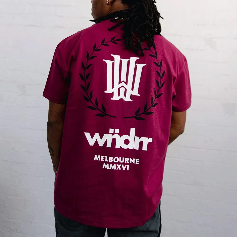 WNDRR Emperor Box Fit Tee - Blood Red