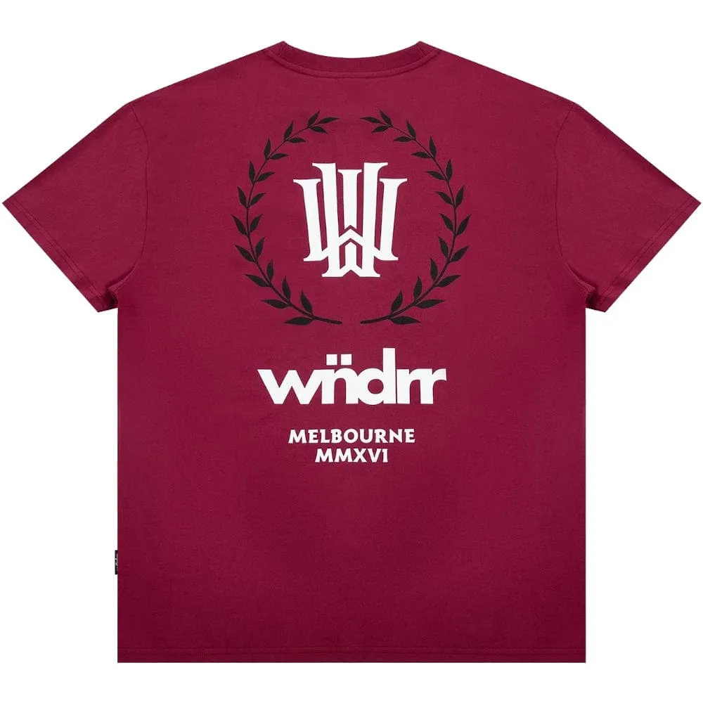WNDRR Emperor Box Fit Tee - Blood Red