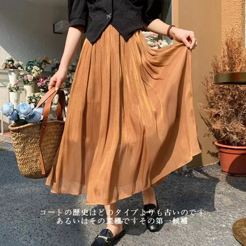 Women's Pastel Colored Fashion Designer Elegant Tulle Skirts (Midi)