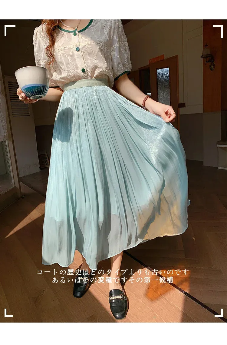 Women's Pastel Colored Fashion Designer Elegant Tulle Skirts (Midi)