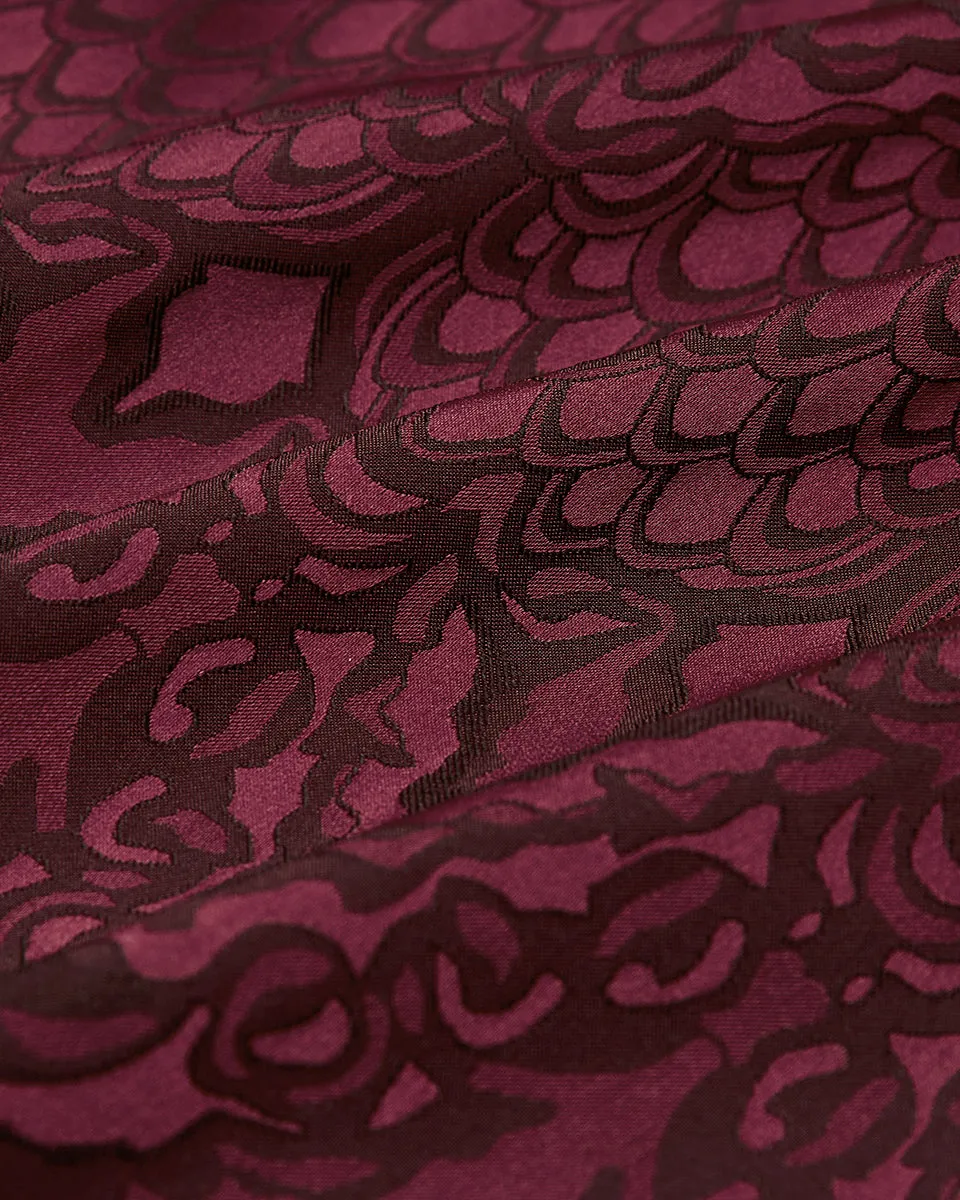 WY-1279 Mens Serpentine Gothic Dandy Shirt - Red